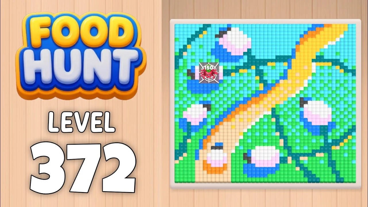 Food Hunt Level 372 board layout