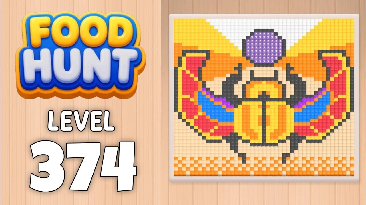 Food Hunt Level 374 board layout
