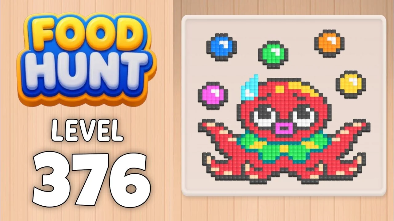 Food Hunt Level 376 board layout