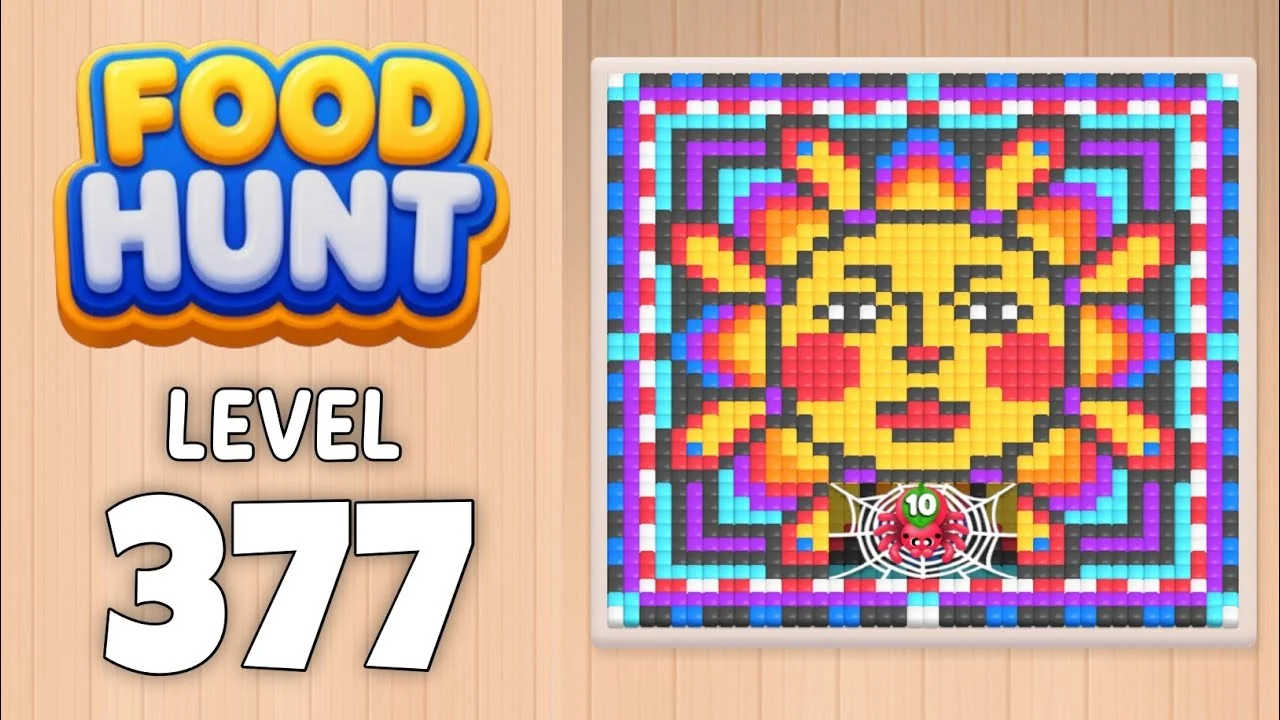 Food Hunt Level 377 board layout