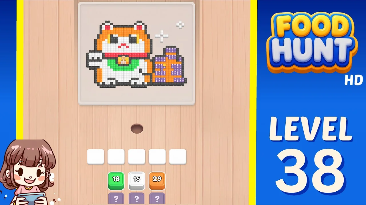 Food Hunt Level 38 board layout