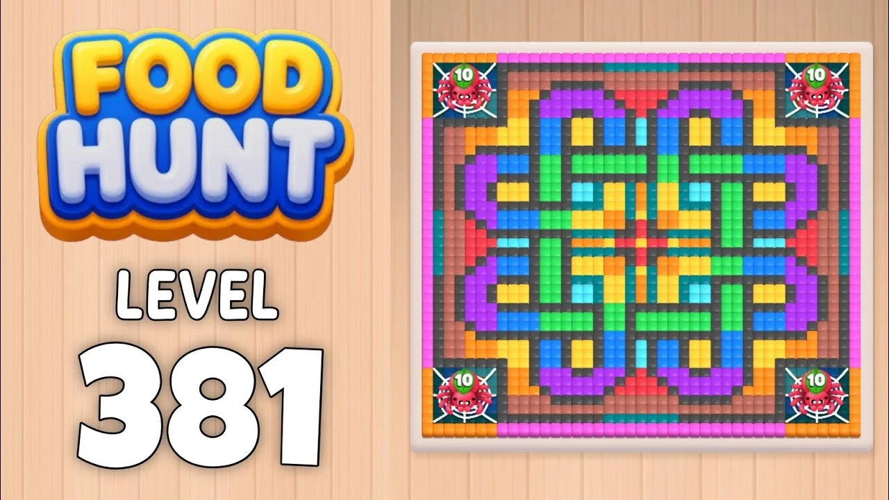 Food Hunt Level 381 board layout