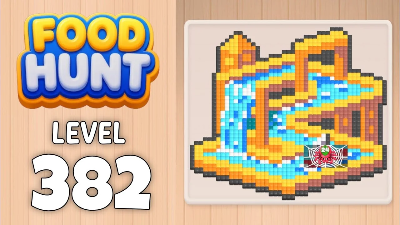 Food Hunt Level 382 board layout