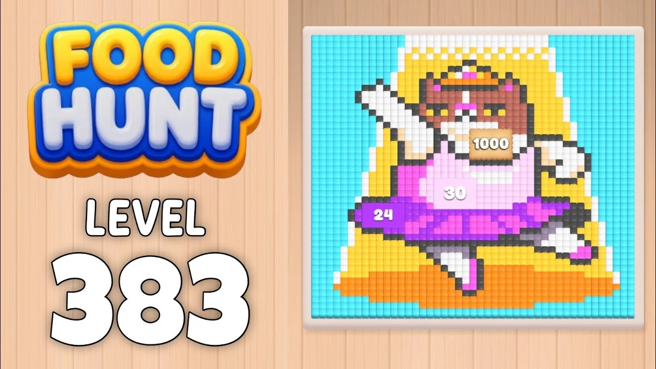 Food Hunt Level 383 board layout