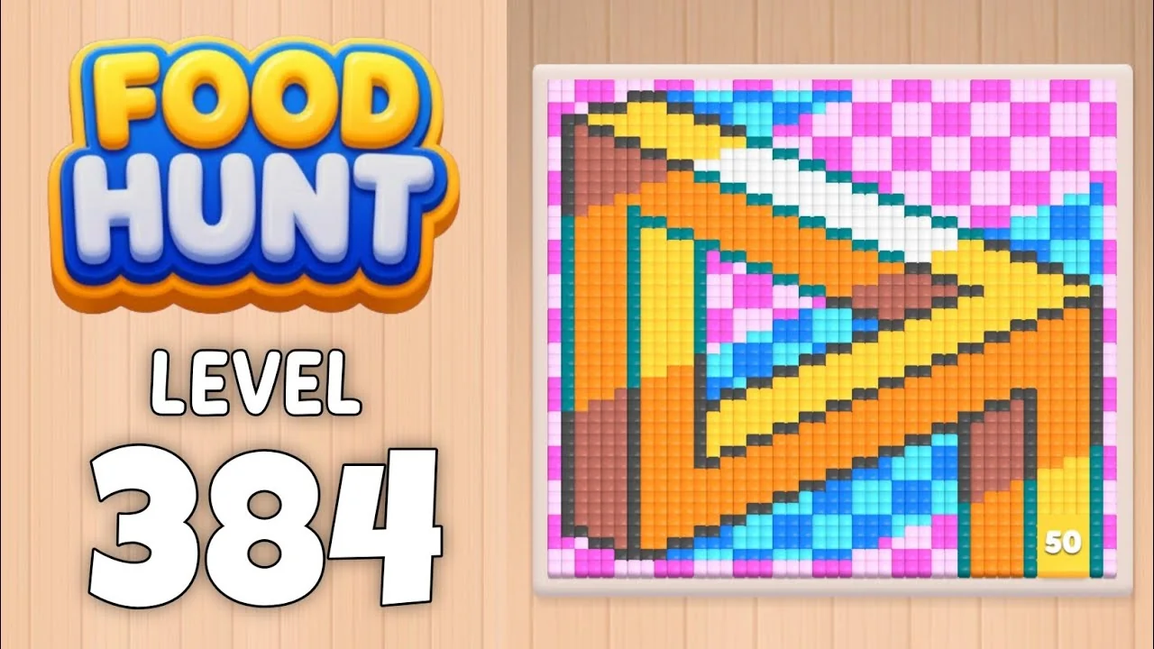 Food Hunt Level 384 board layout
