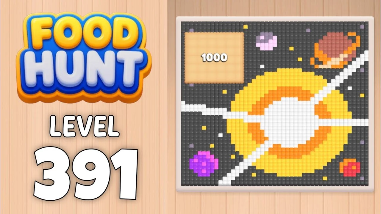 Food Hunt Level 391 board layout
