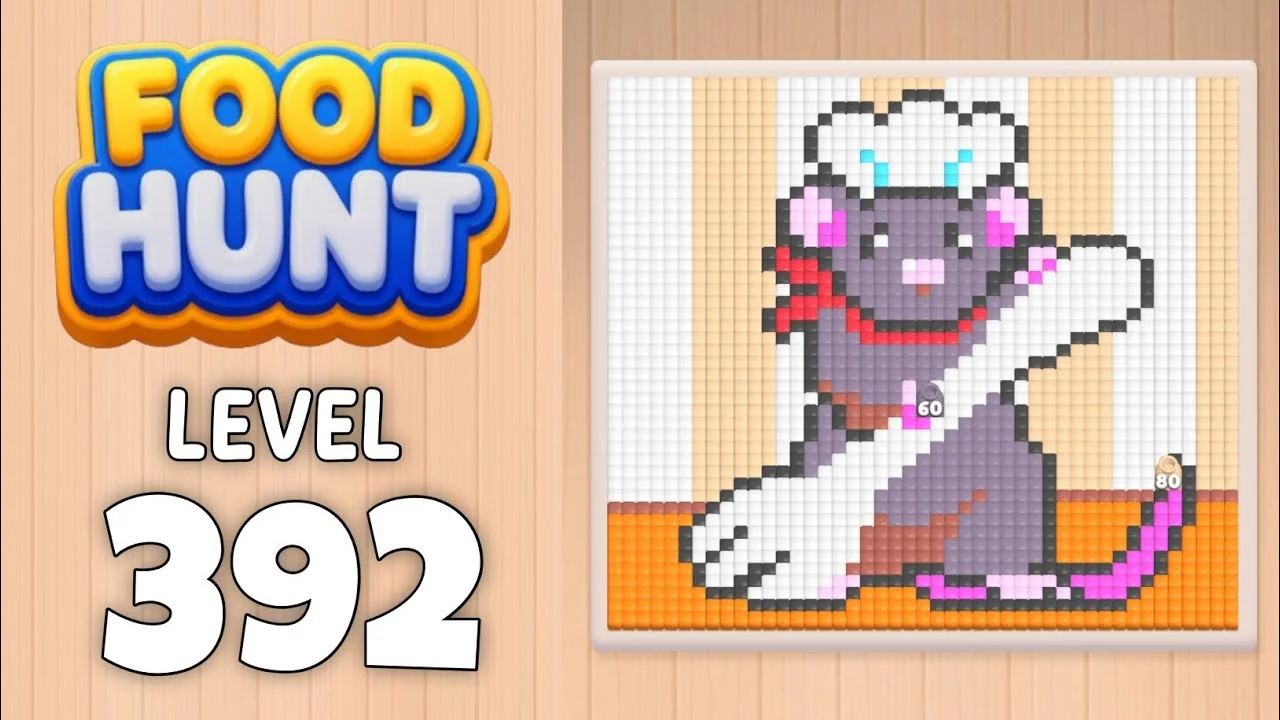 Food Hunt Level 392 board layout