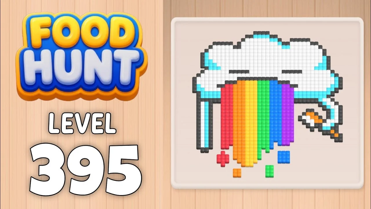 Food Hunt Level 395 board layout