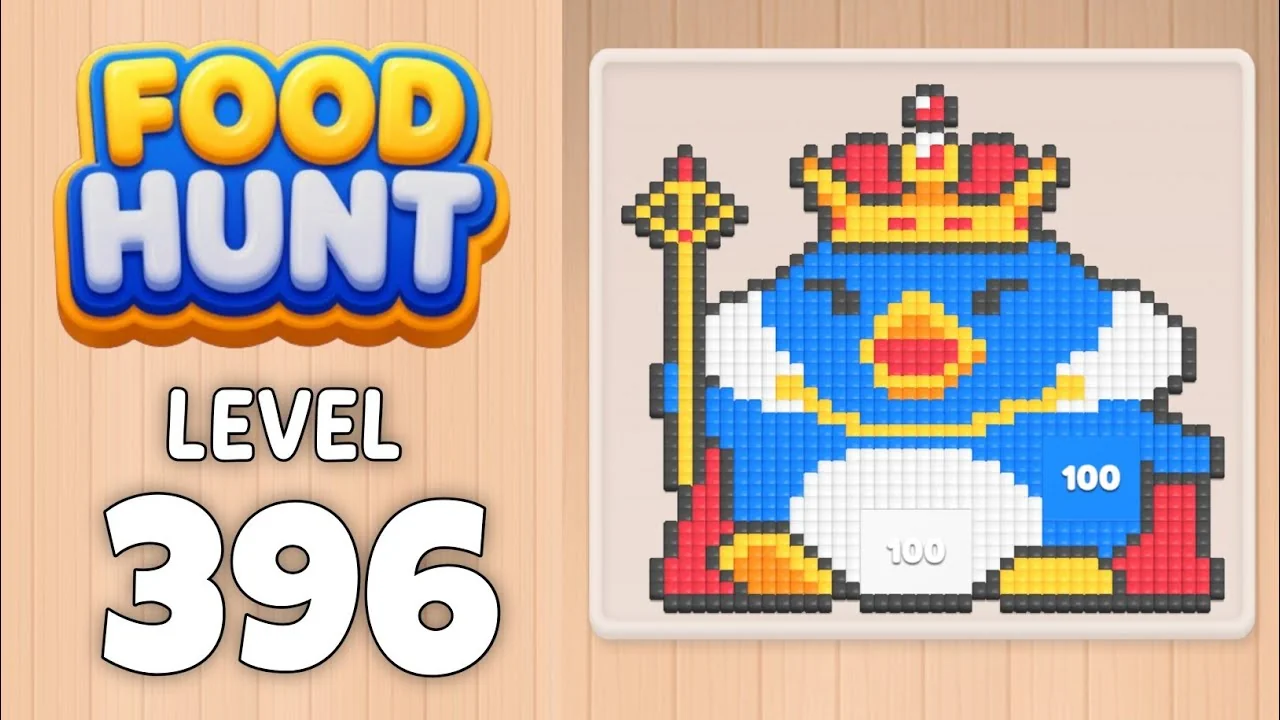 Food Hunt Level 396 board layout