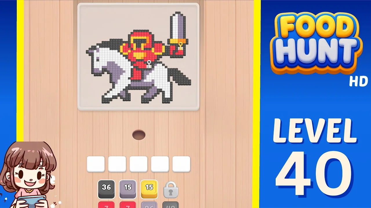 Food Hunt Level 40 board layout