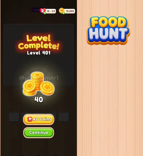 Level Complete — the warrior is fully cleared and the 40-coin reward lands.
