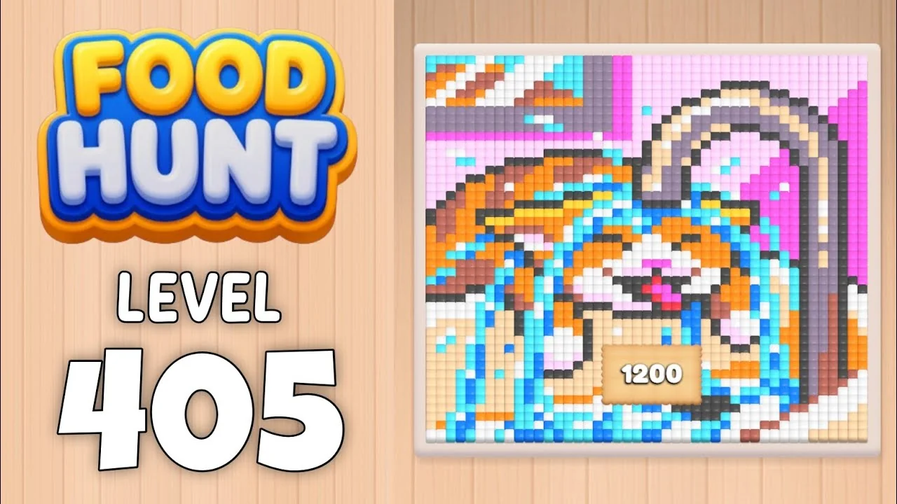 Food Hunt Level 405 board layout