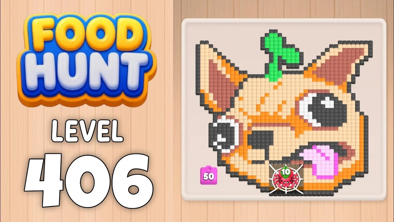 Food Hunt Level 406 board layout