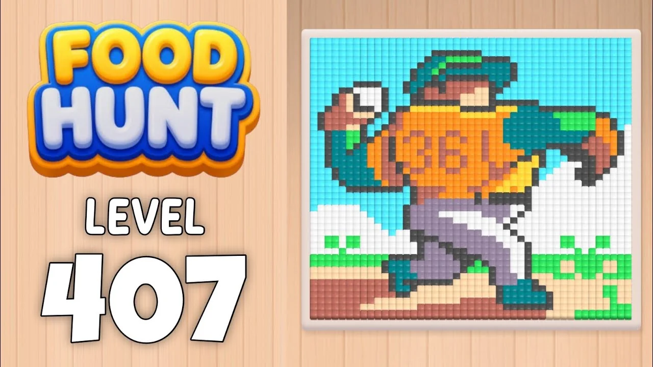 Food Hunt Level 407 board layout