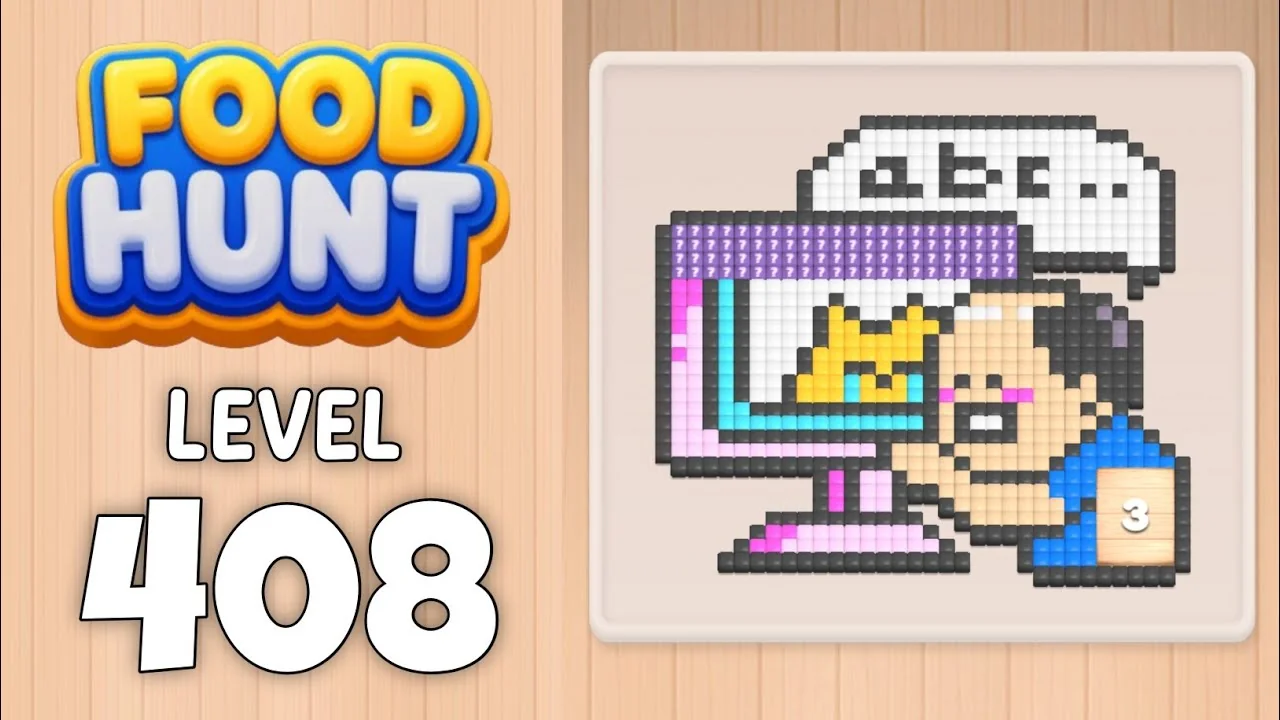 Food Hunt Level 408 board layout