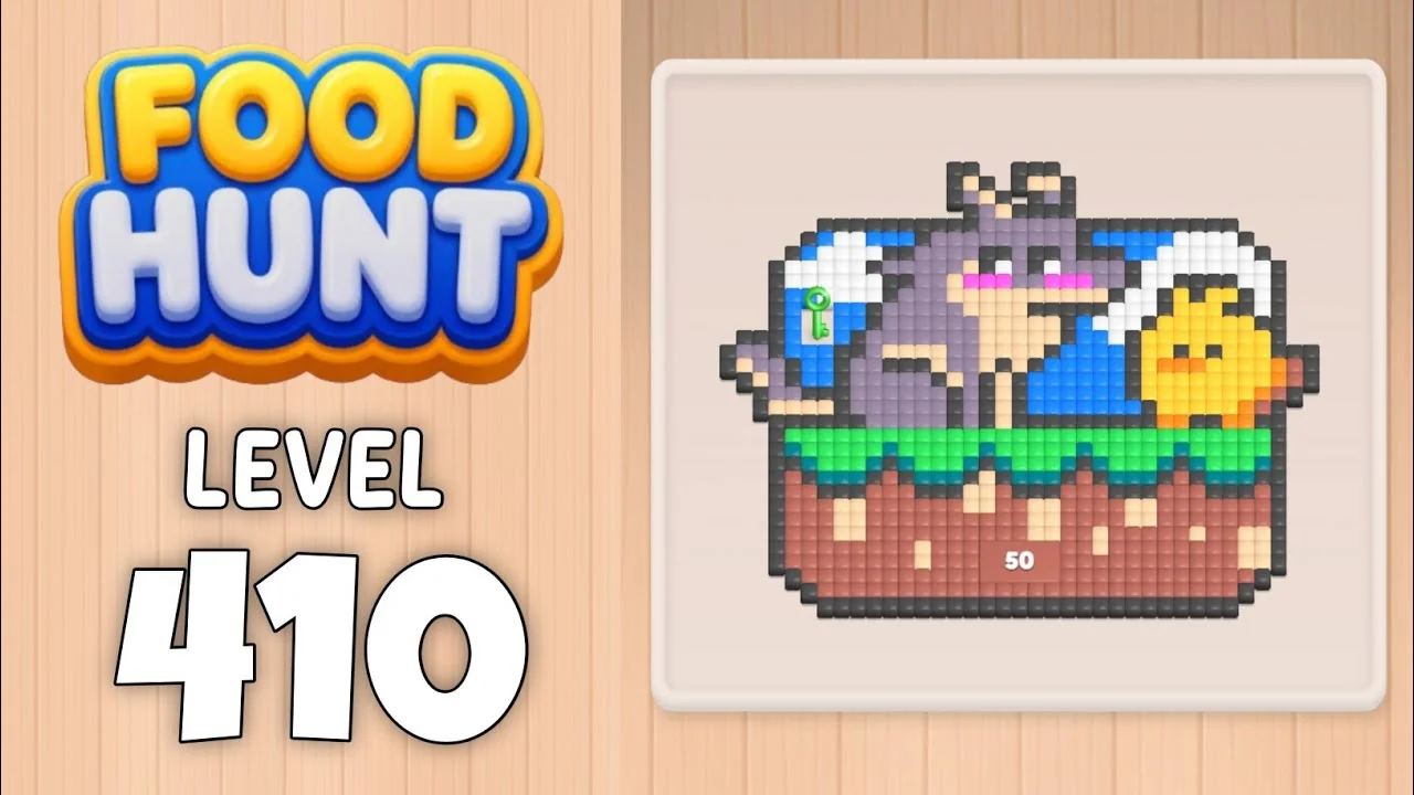 Food Hunt Level 410 board layout