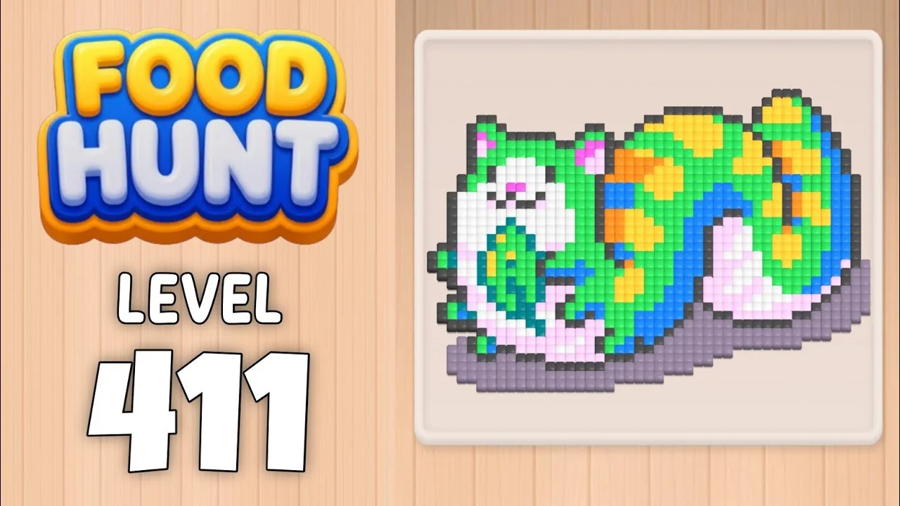 Food Hunt Level 411 board layout