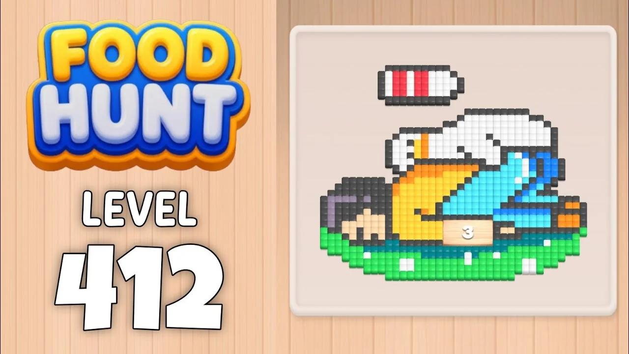Food Hunt Level 412 board layout