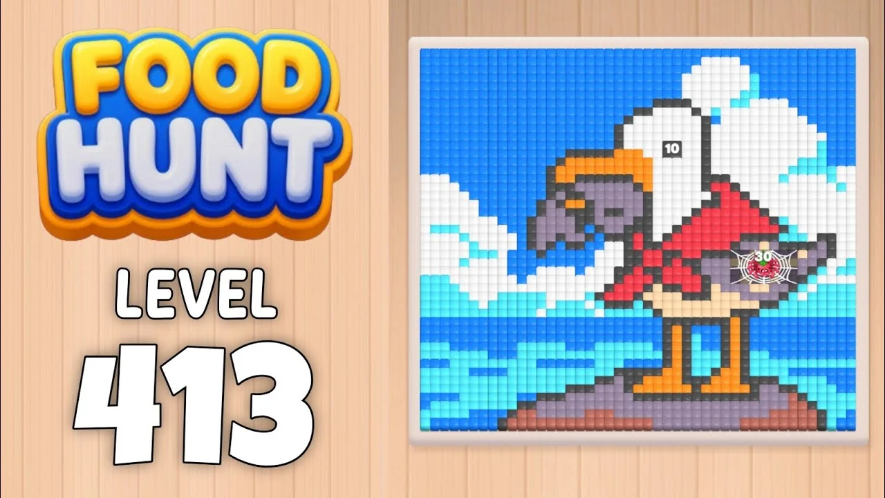 Food Hunt Level 413 board layout
