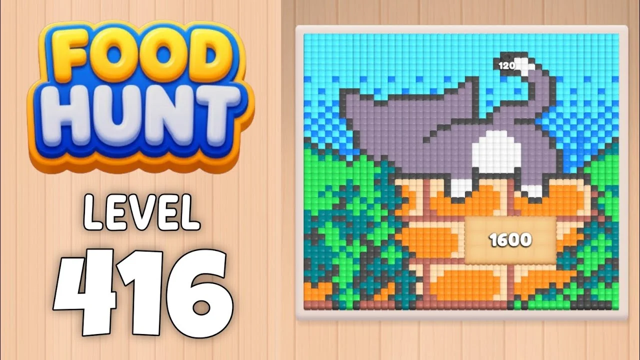 Food Hunt Level 416 board layout