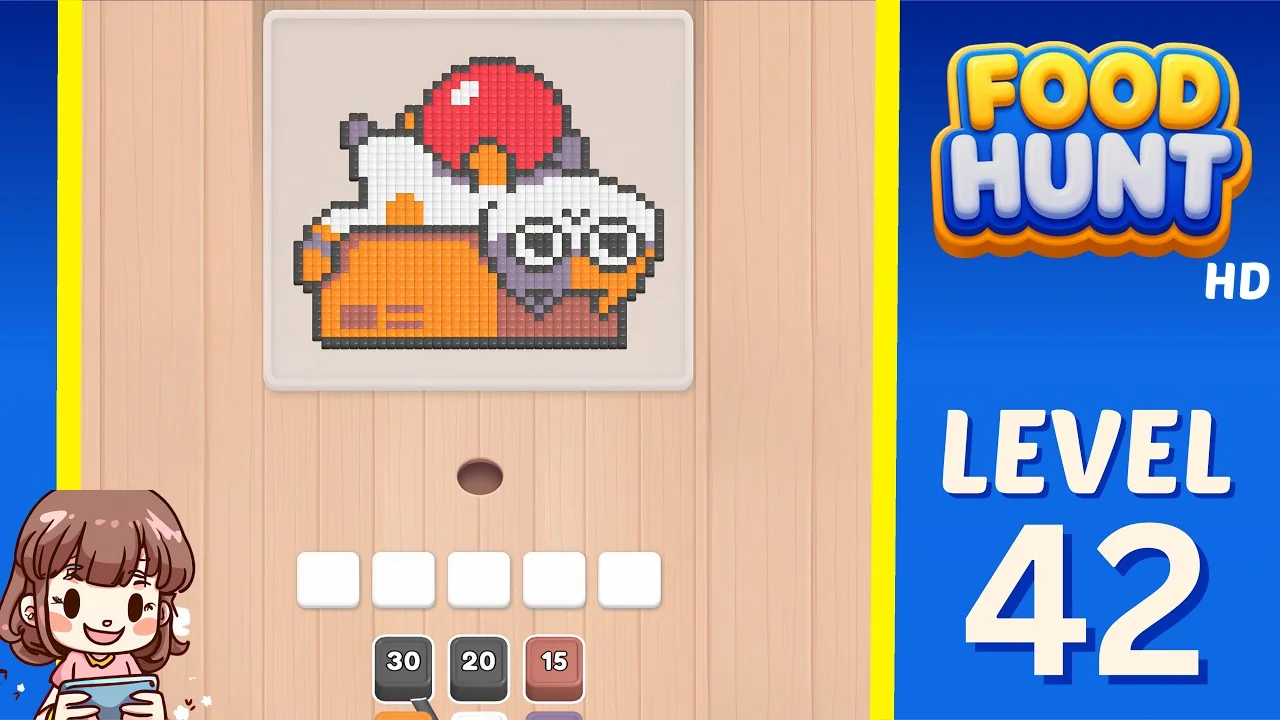 Food Hunt Level 42 board layout