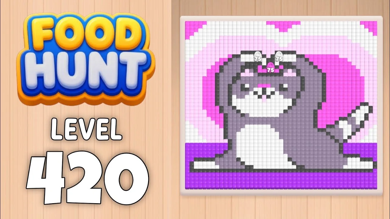 Food Hunt Level 420 board layout