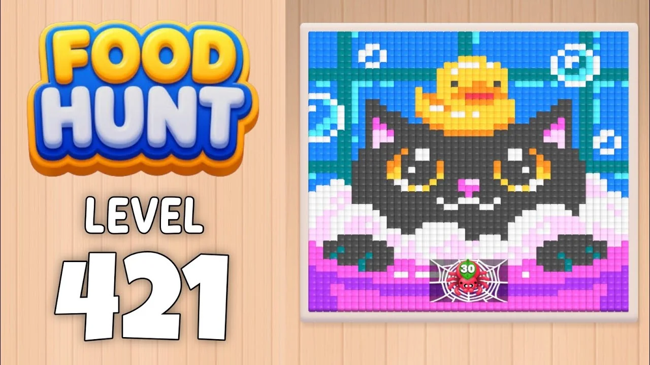 Food Hunt Level 421 board layout