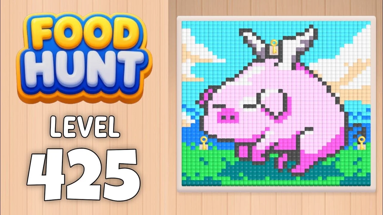 Food Hunt Level 425 board layout