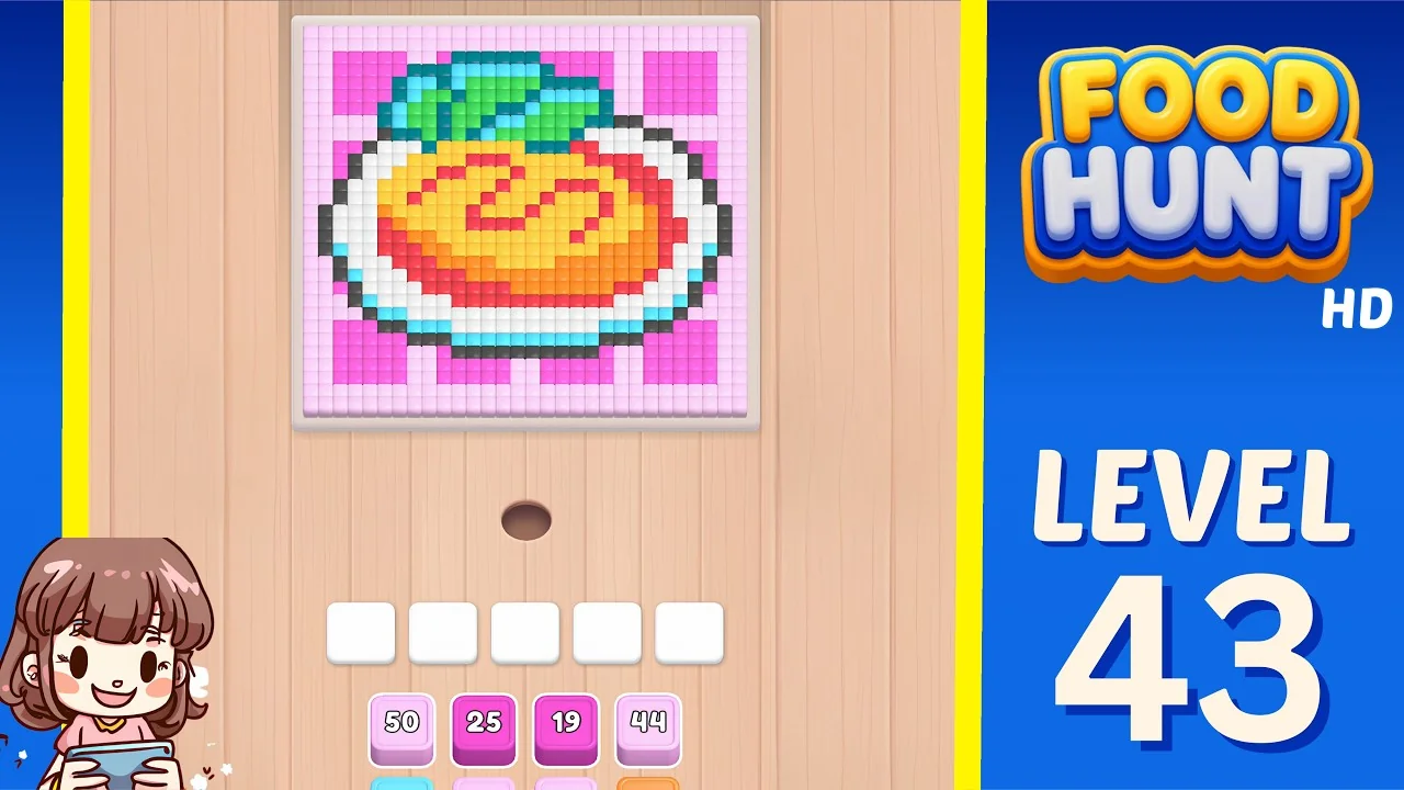 Food Hunt Level 43 board layout