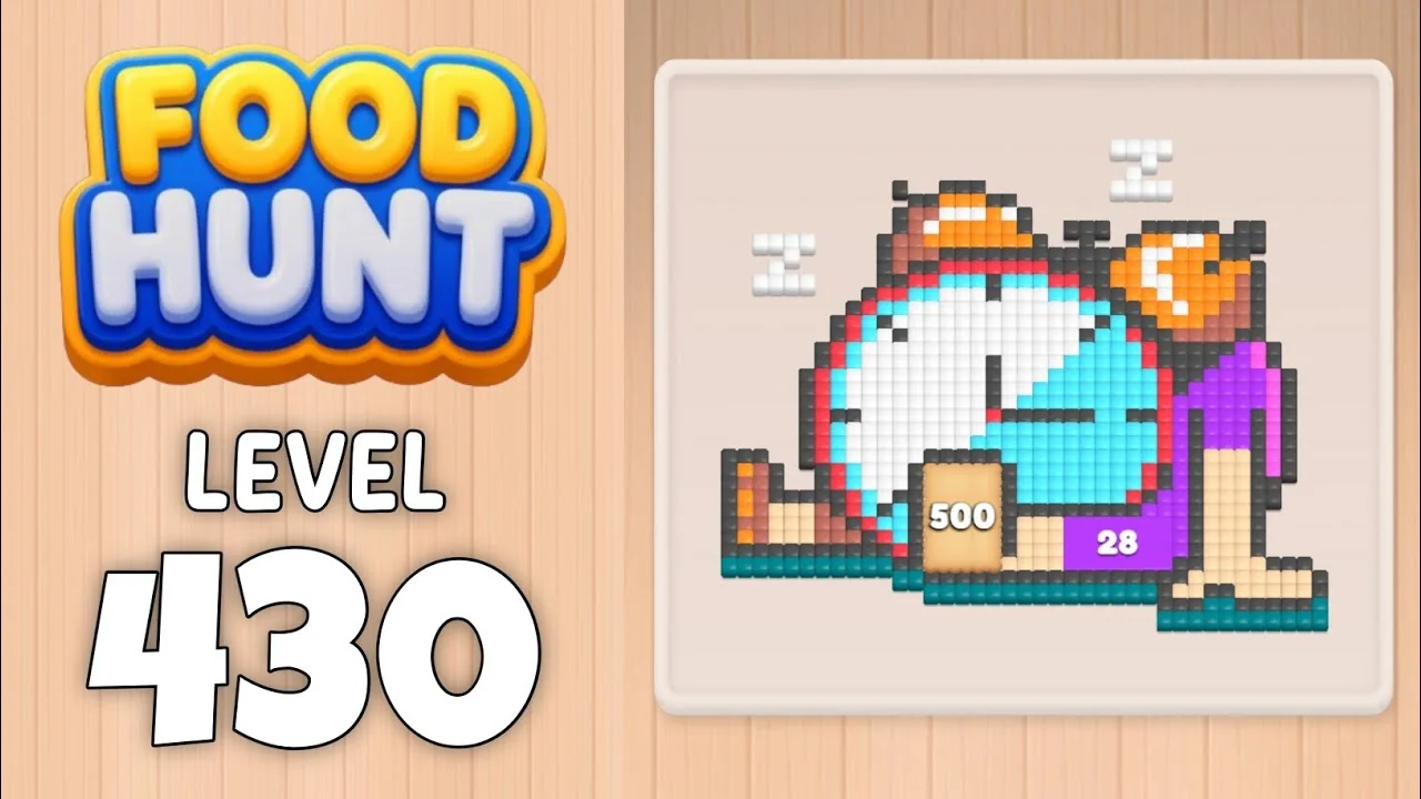 Food Hunt Level 430 board layout