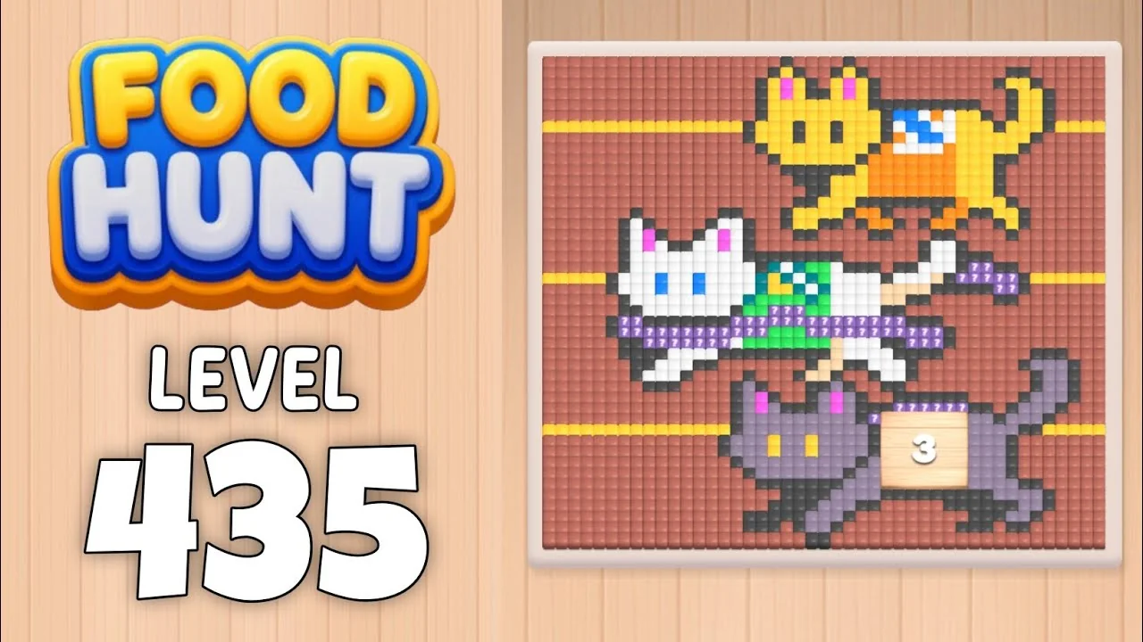 Food Hunt Level 435 board layout