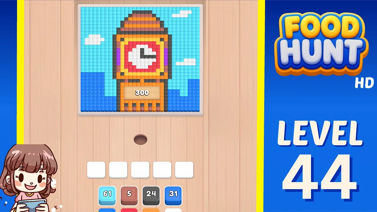 Food Hunt Level 44 board layout