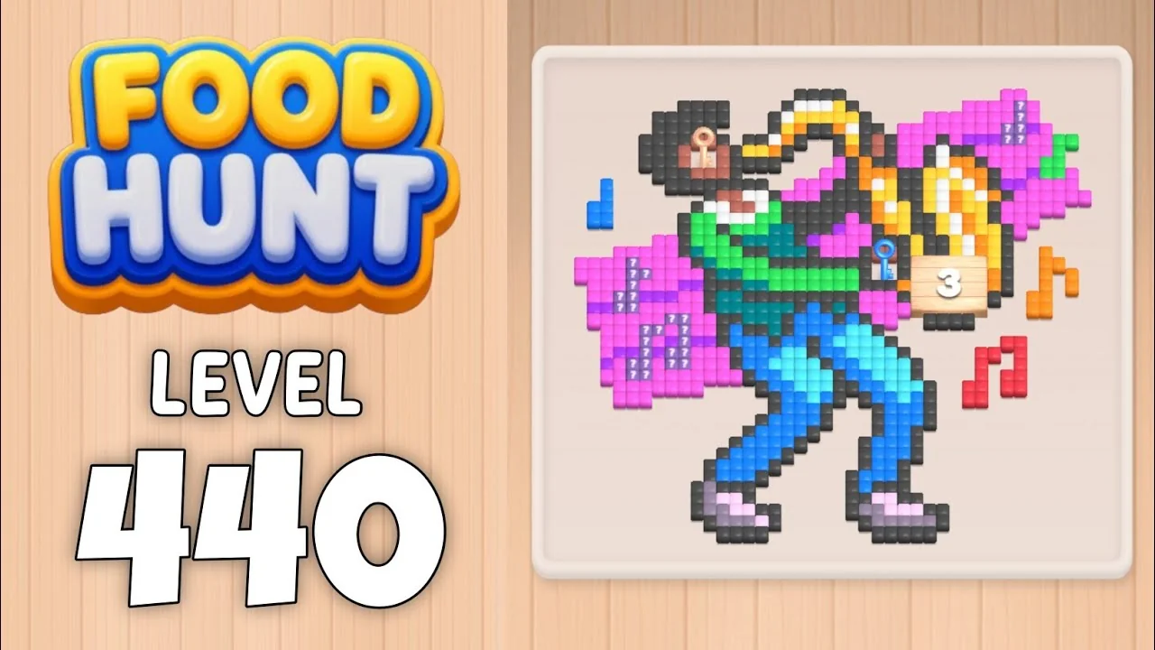 Food Hunt Level 440 board layout