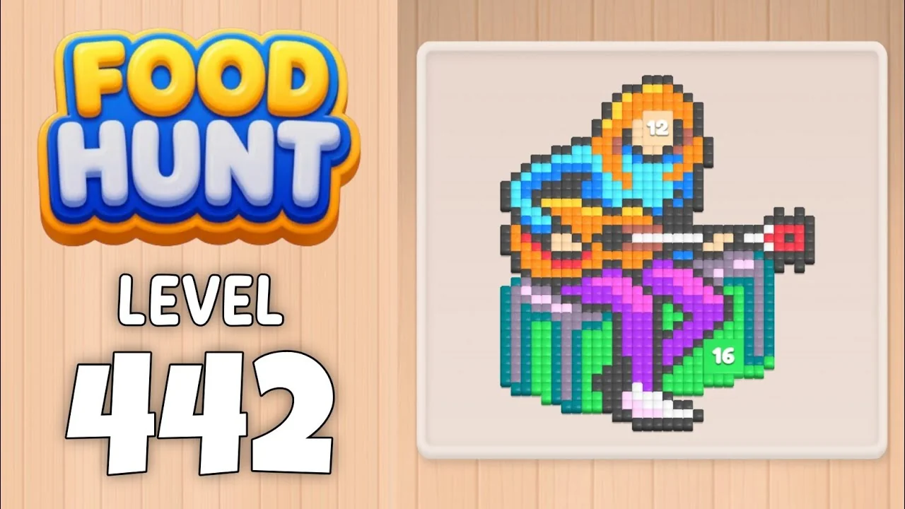 Food Hunt Level 442 board layout