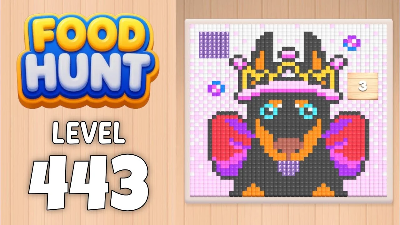 Food Hunt Level 443 board layout