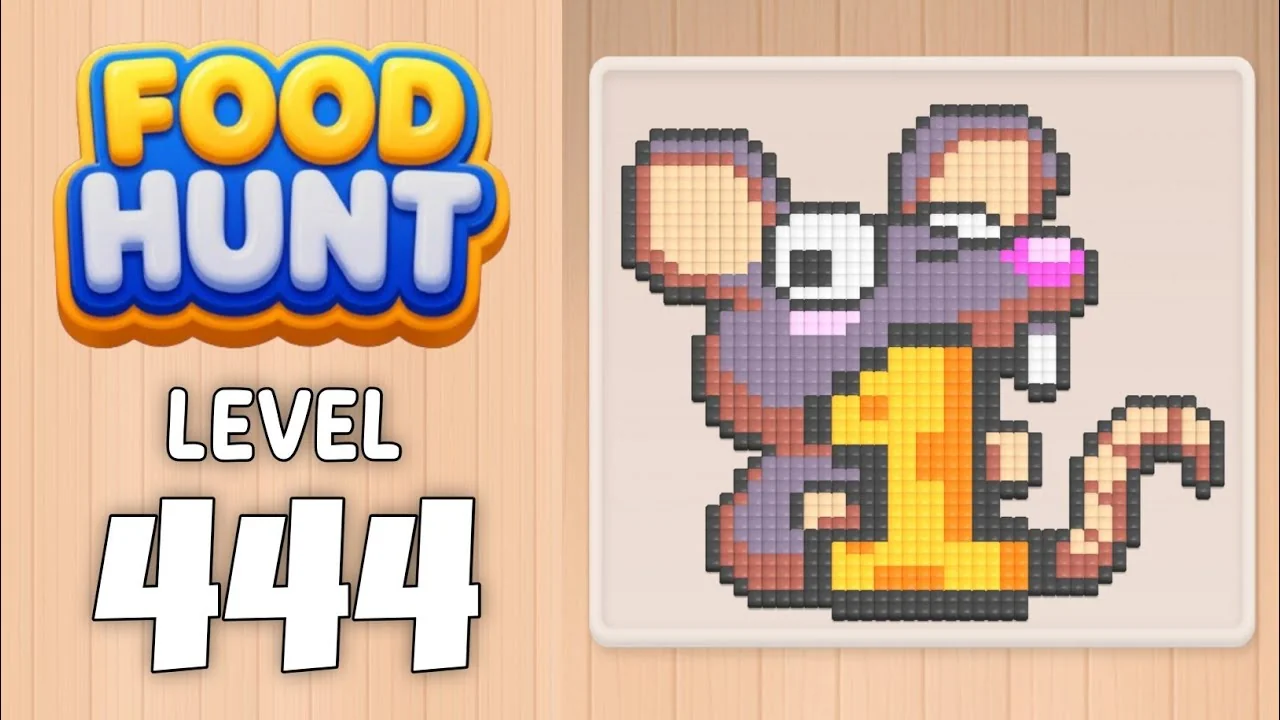 Food Hunt Level 444 board layout
