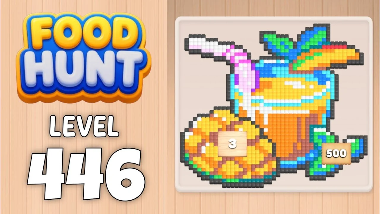 Food Hunt Level 446 board layout