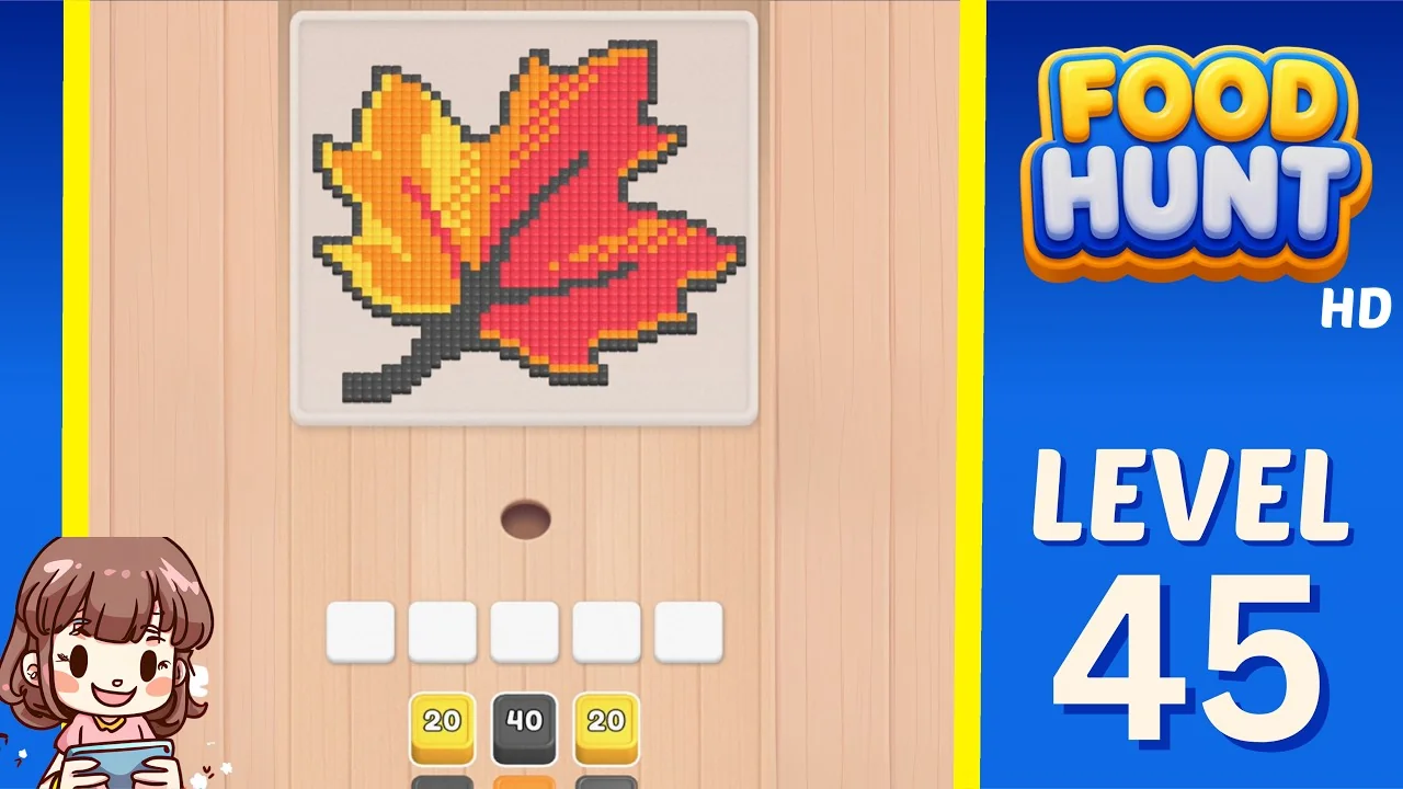 Food Hunt Level 45 board layout
