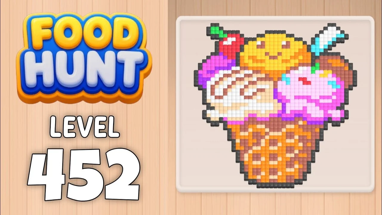 Food Hunt Level 452 board layout