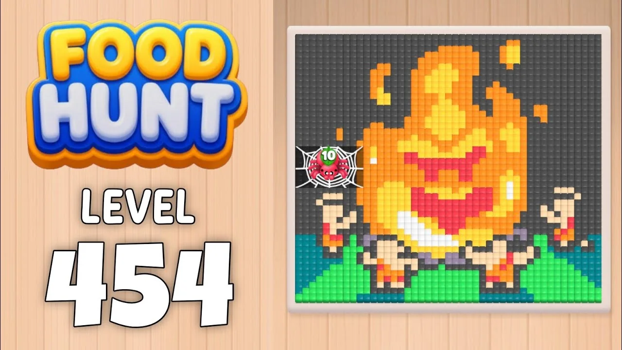 Food Hunt Level 454 board layout
