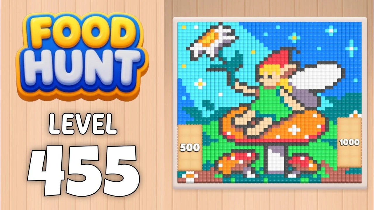 Food Hunt Level 455 board layout