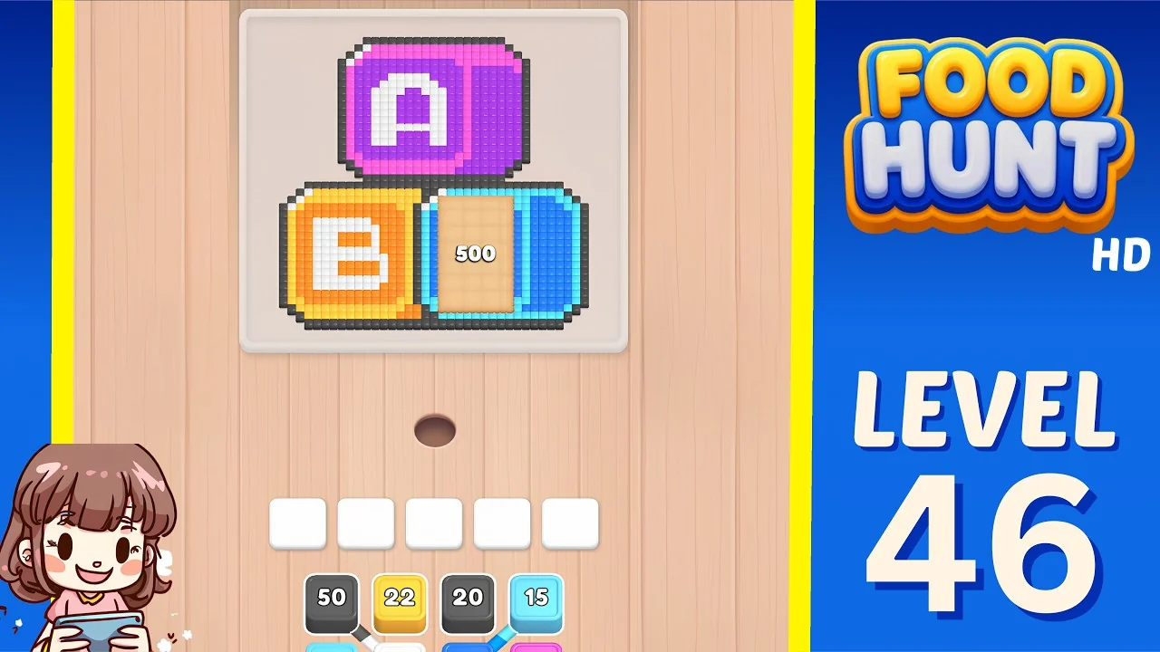 Food Hunt Level 46 board layout