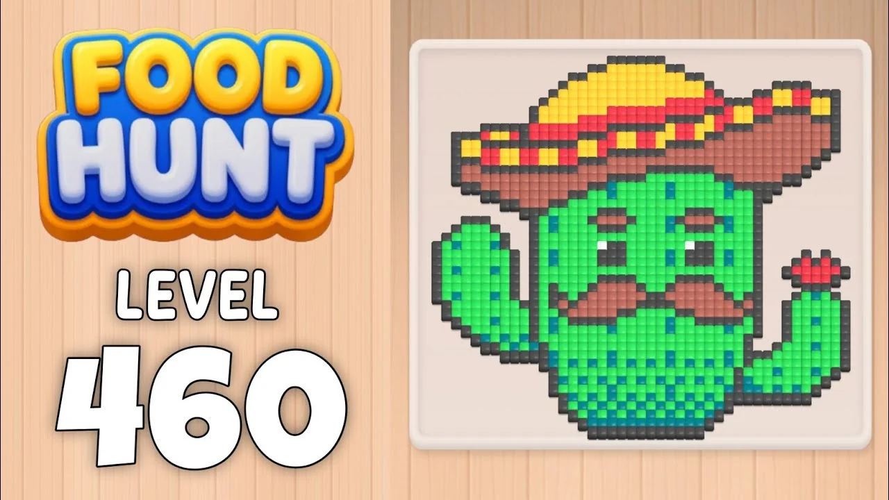 Food Hunt Level 460 board layout