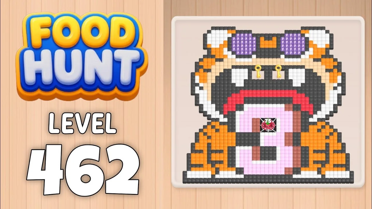 Food Hunt Level 462 board layout