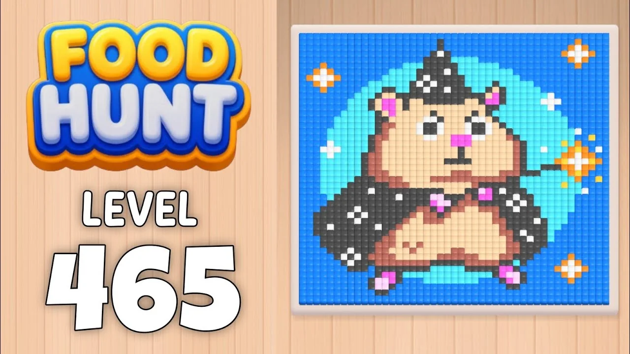 Food Hunt Level 465 board layout