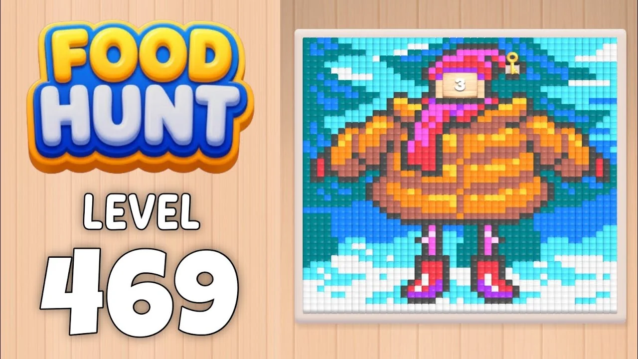 Food Hunt Level 469 board layout