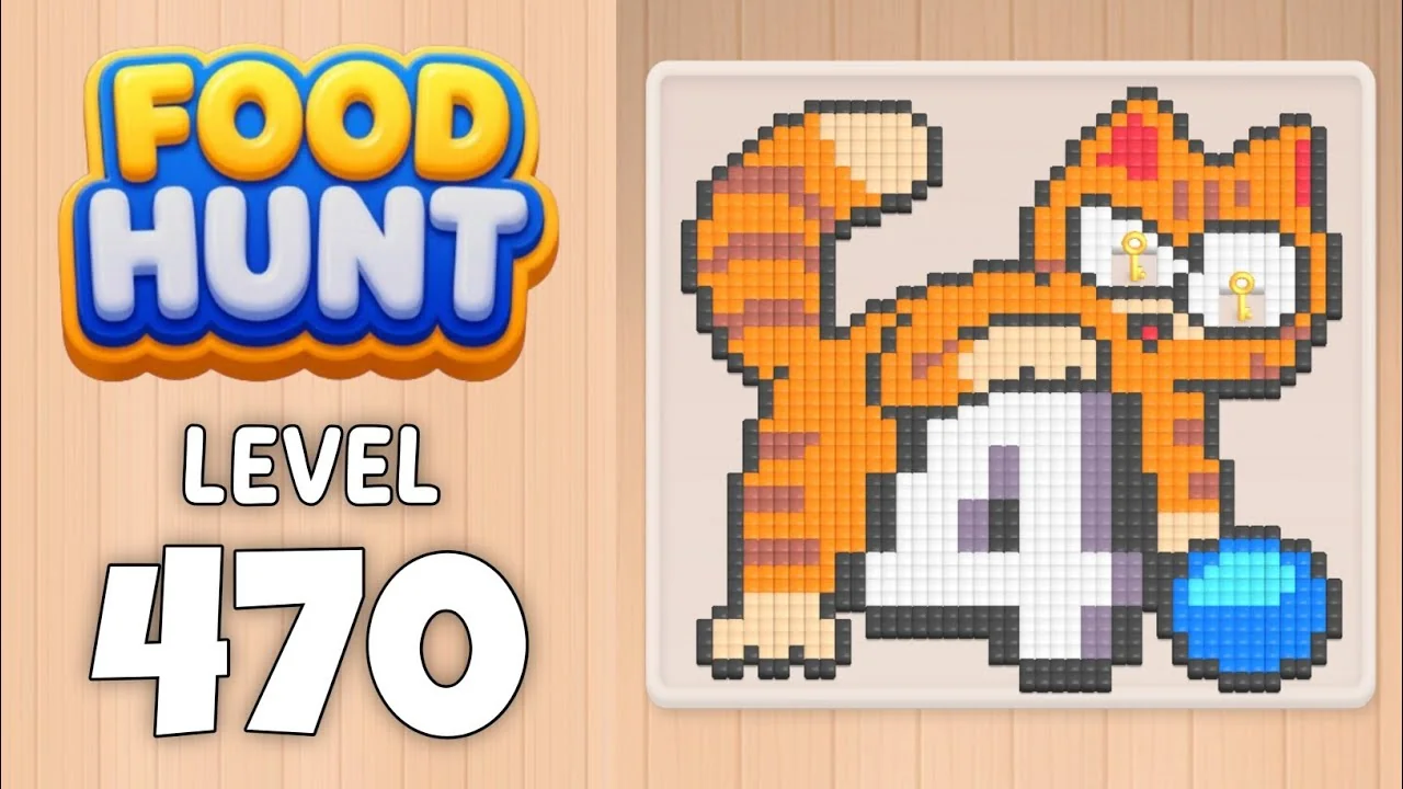 Food Hunt Level 470 board layout