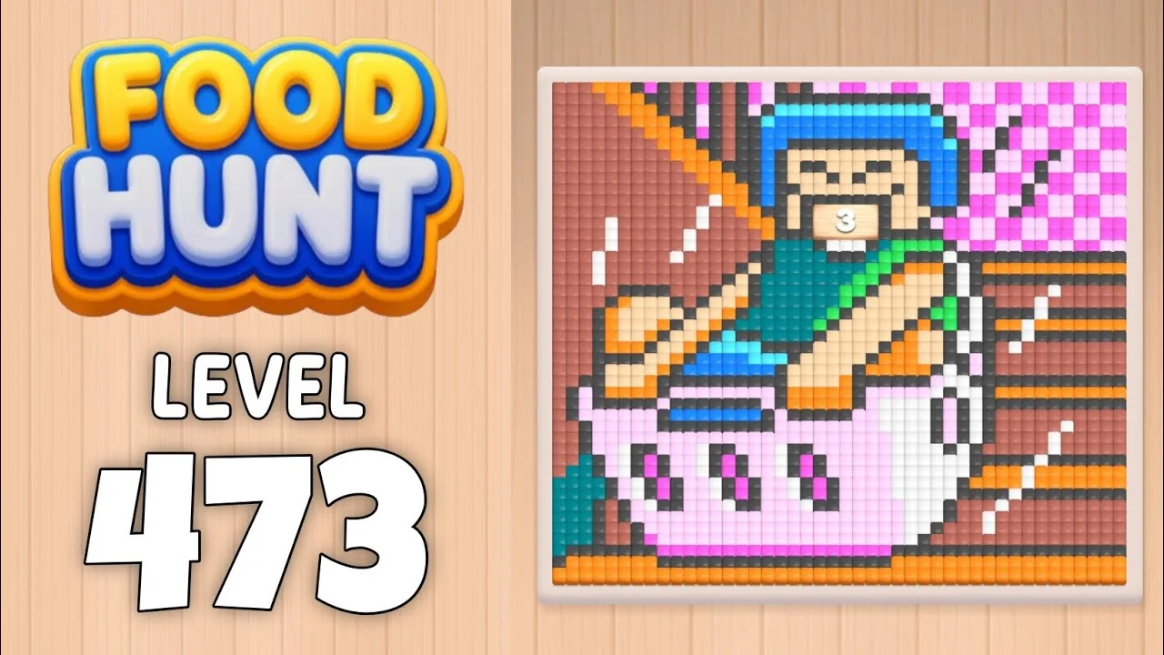 Food Hunt Level 473 board layout