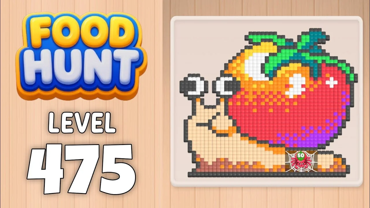 Food Hunt Level 475 board layout