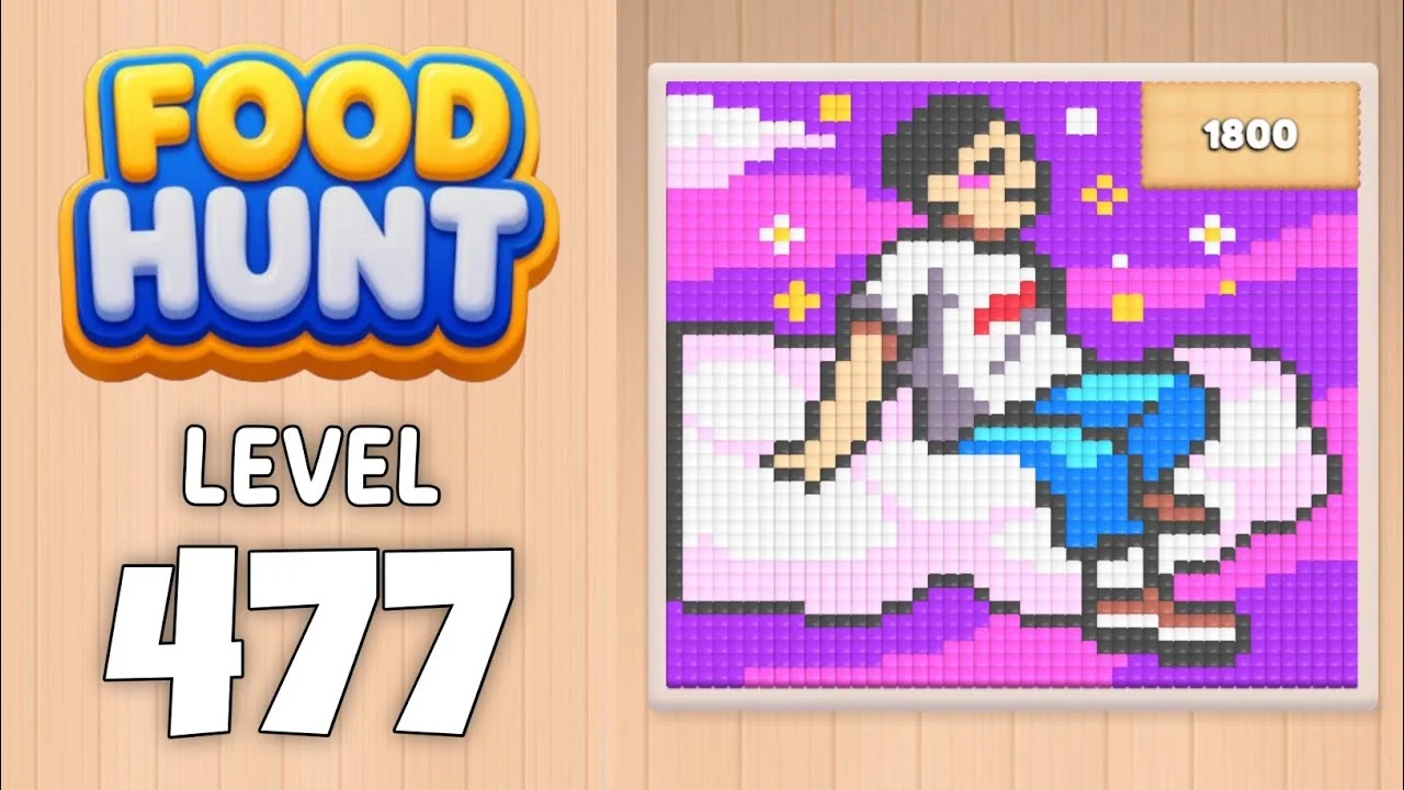 Food Hunt Level 477 board layout